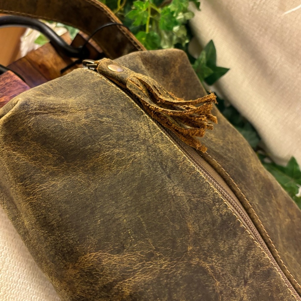 Myra Bag Leather Makeup/Cosmetic Bag/Shaving Bag